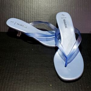 Heels that light up! Size 10. Light Blue.